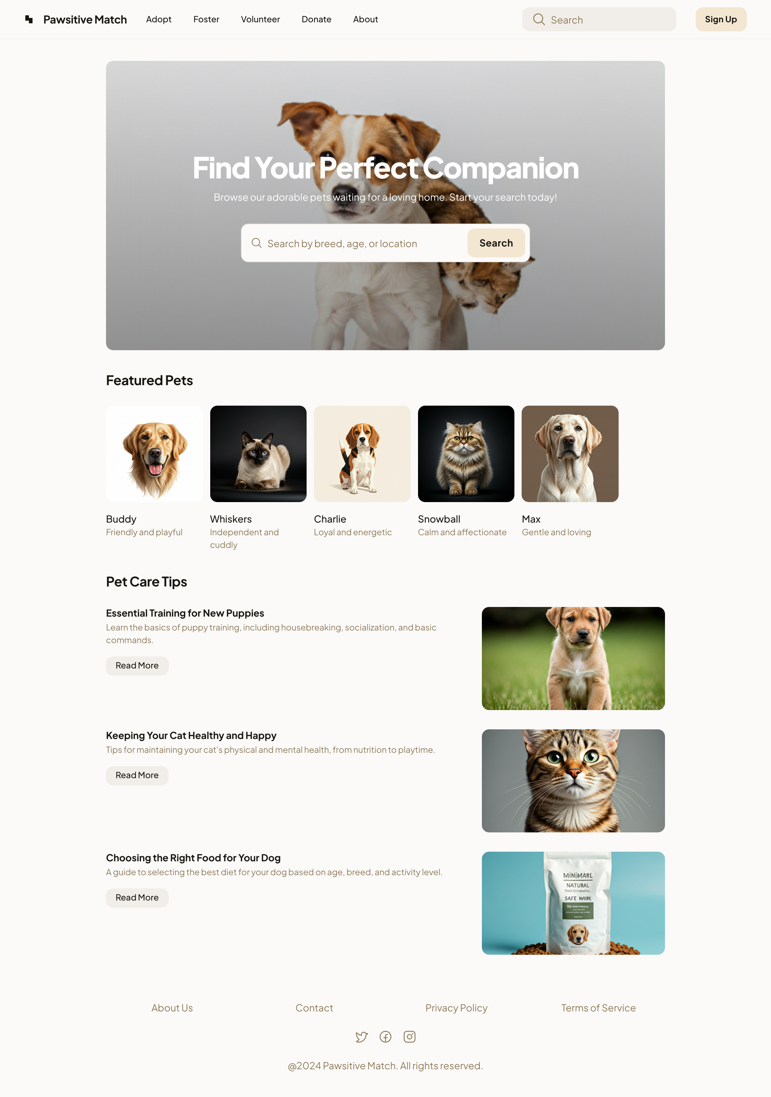 Pawsitive Adoption Platform